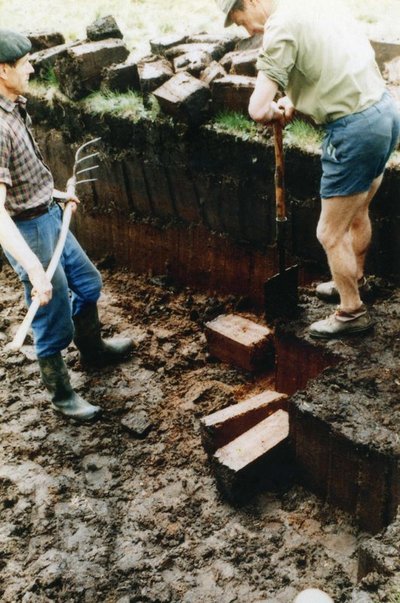Extraction de tourbe