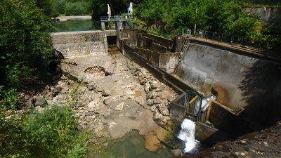 Barrage de Sous-Roche et passe à poisson