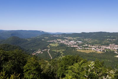 Vue depuis le belvédère de Ponthoux