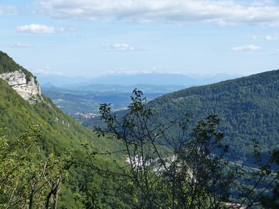 Les Alpes depuis roche à l'Aigle