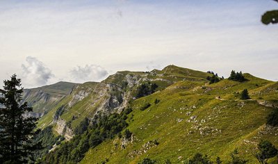 Les crêtes vues du bas